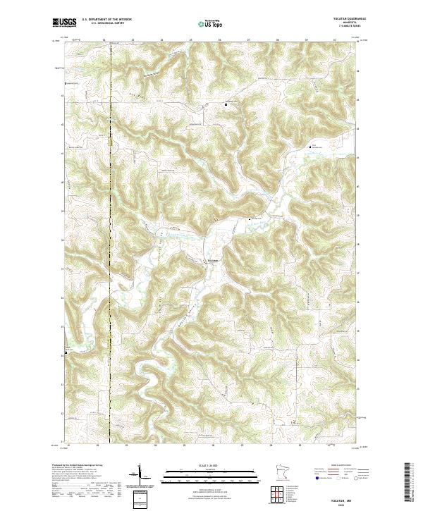 USGS Topographic Map – Yucatan