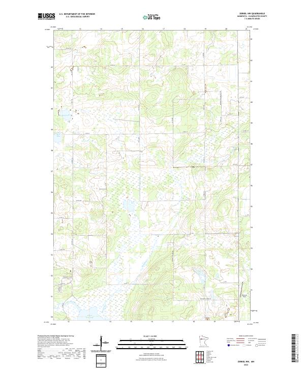 USGS Topographic Map – Zerkel NW