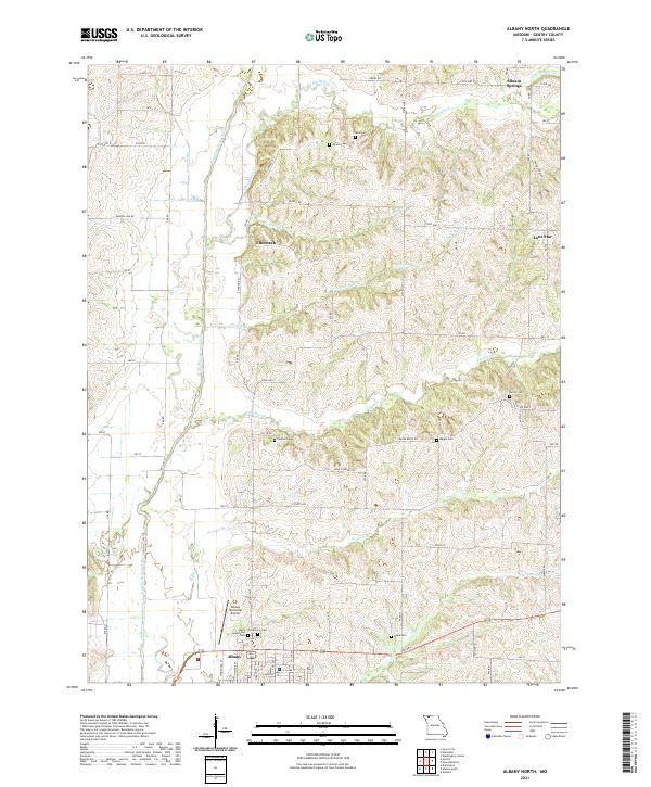 USGS Topographic Map – Albany North