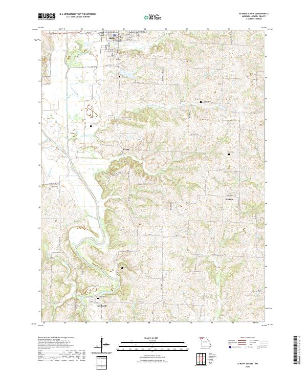 USGS Topographic Map – Albany South