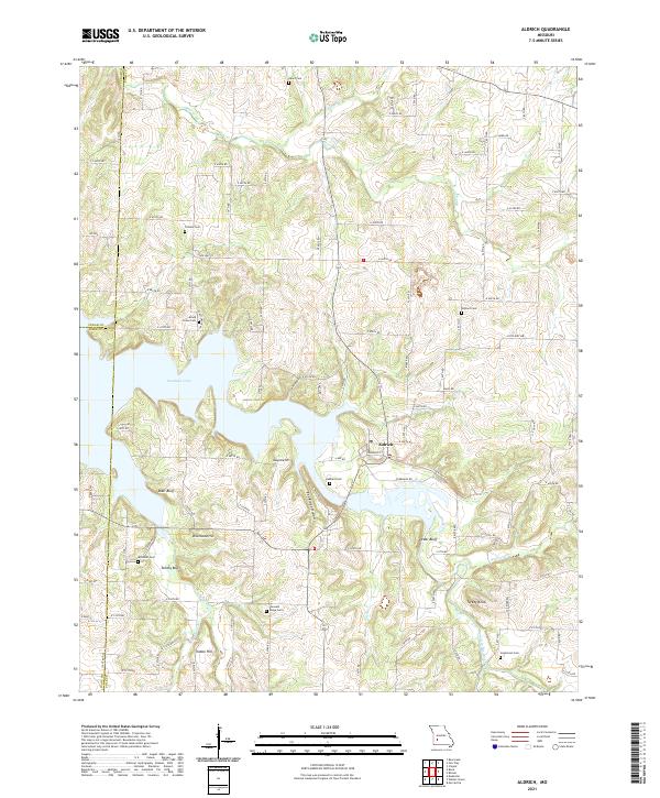 USGS Topographic Map – Aldrich