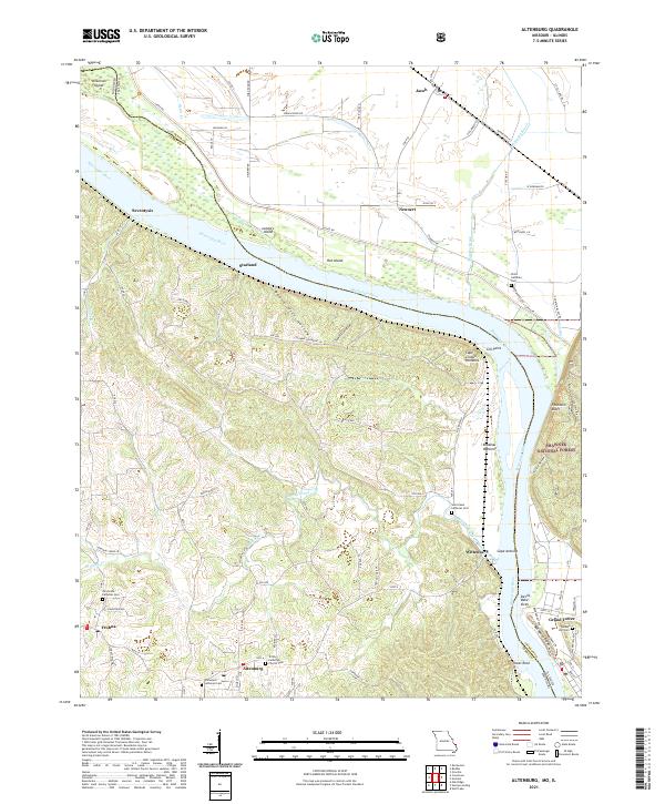 USGS Topographic Map – Altenburg