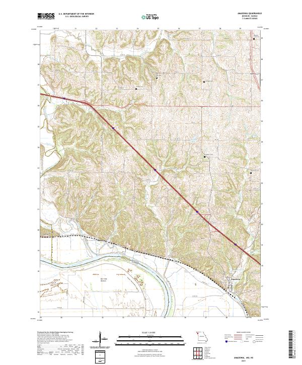 USGS Topographic Map – Amazonia