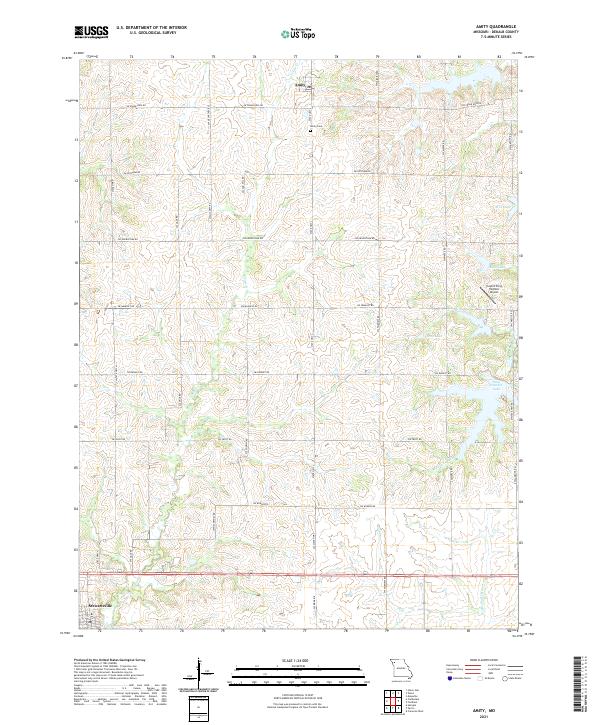 USGS Topographic Map – Amity