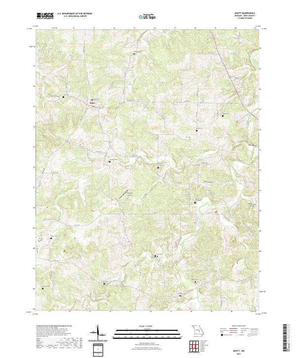 USGS Topographic Map – Anutt