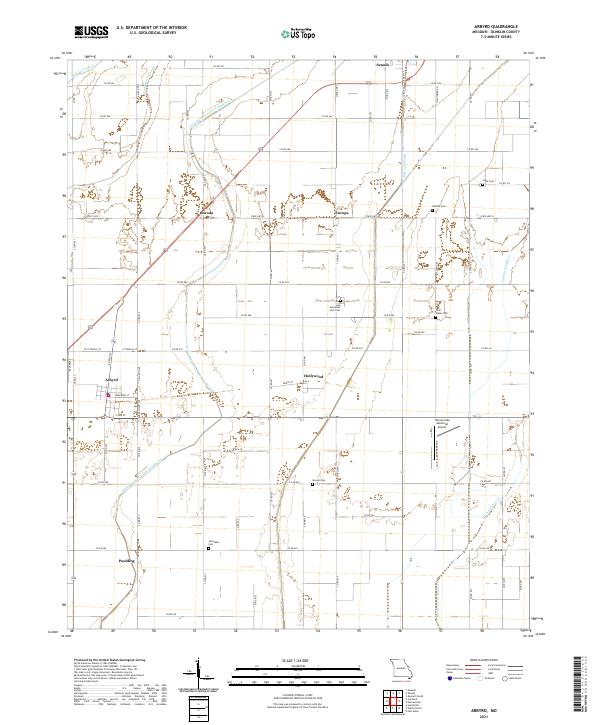 USGS Topographic Map – Arbyrd