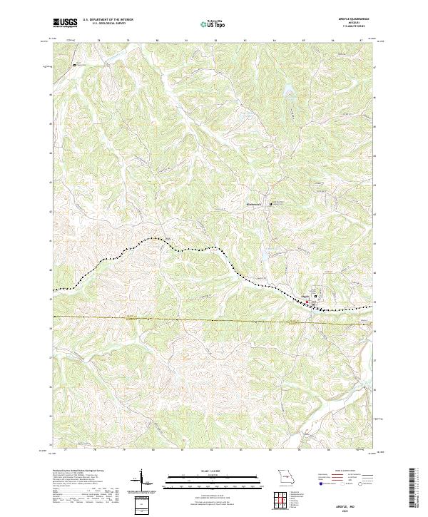 USGS Topographic Map – Argyle