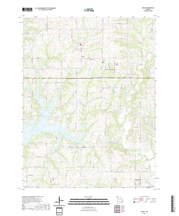 USGS Topographic Map – Arley
