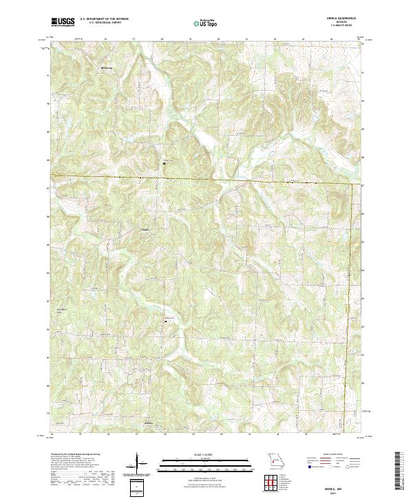 USGS Topographic Map – Arnica