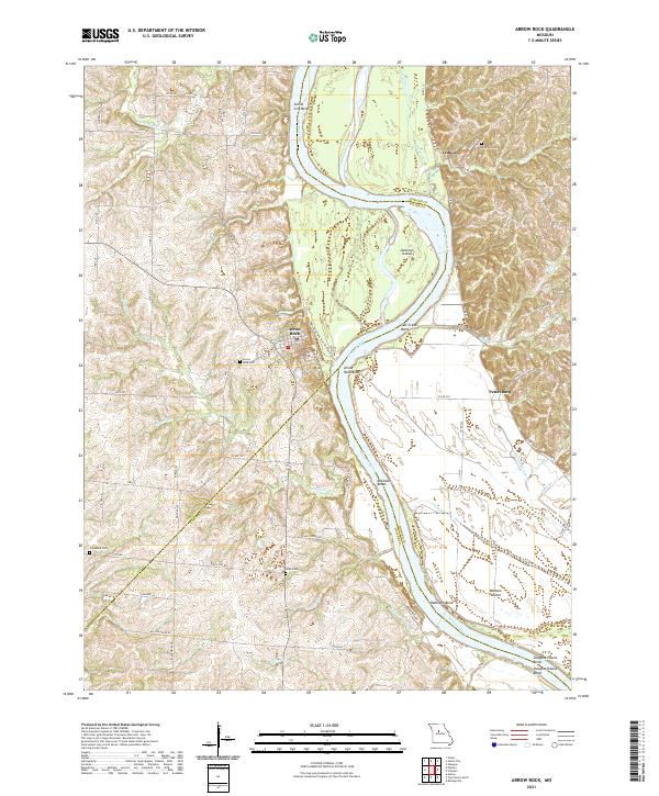 USGS Topographic Map – Arrow Rock