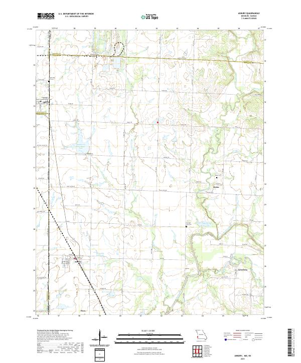 USGS Topographic Map – Asbury