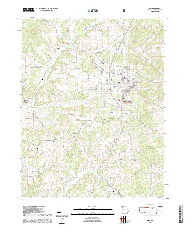 USGS Topographic Map – Ava