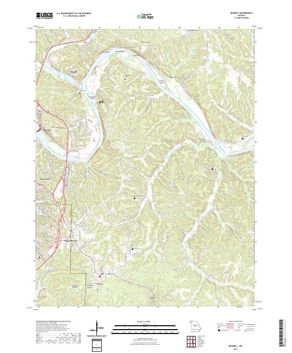 USGS Topographic Map – Bagnell