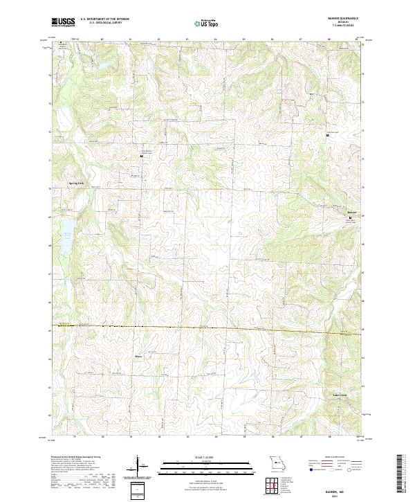USGS Topographic Map – Bahner