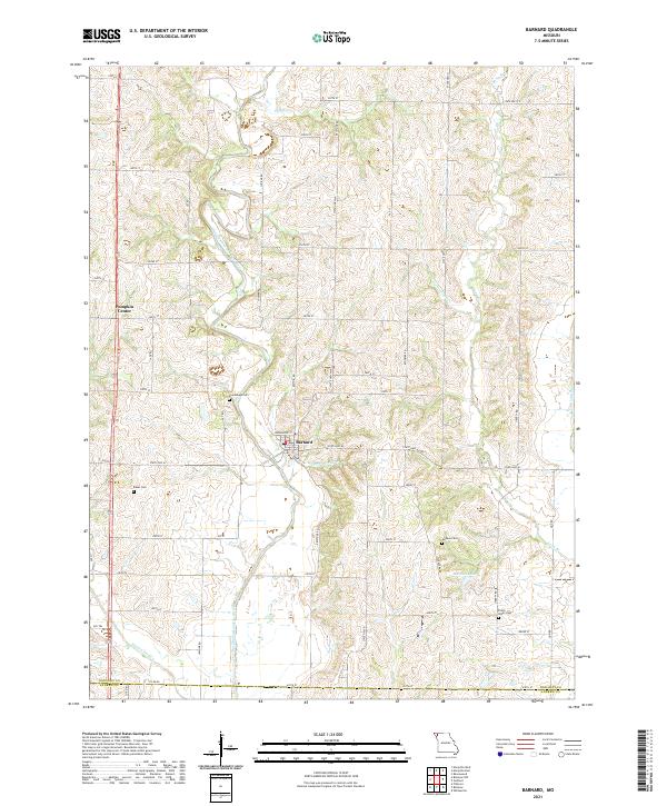 USGS Topographic Map – Barnard