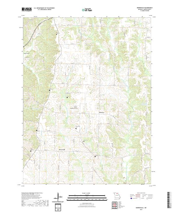 USGS Topographic Map – Barnesville