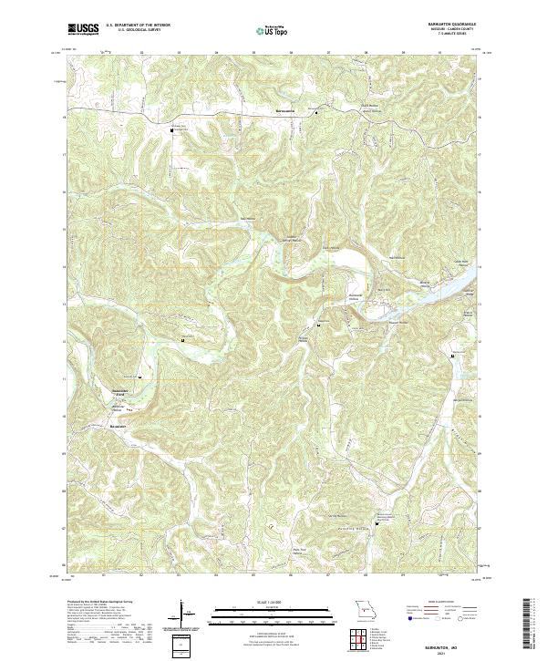 USGS Topographic Map – Barnumton