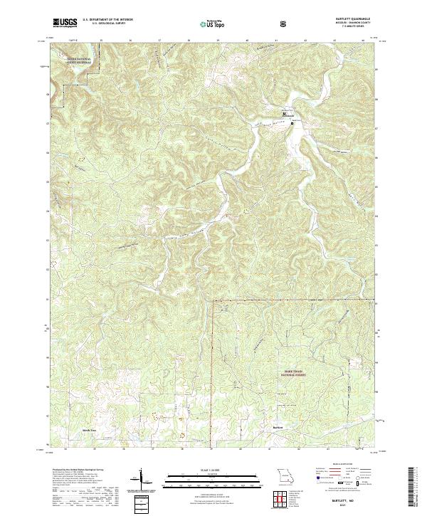 USGS Topographic Map – Bartlett