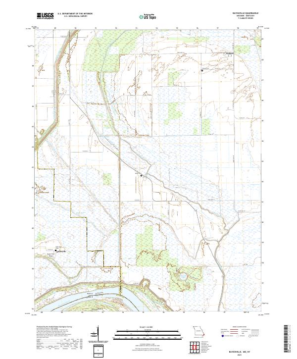 USGS Topographic Map – Bayouville