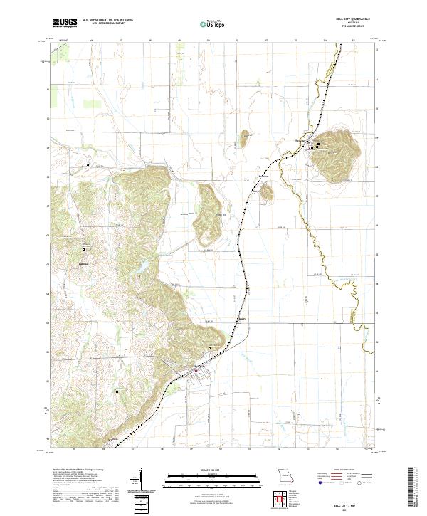 USGS Topographic Map – Bell City