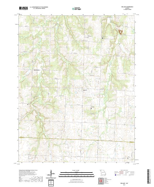 USGS Topographic Map – Bellamy
