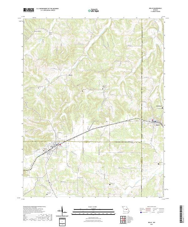 USGS Topographic Map – Belle