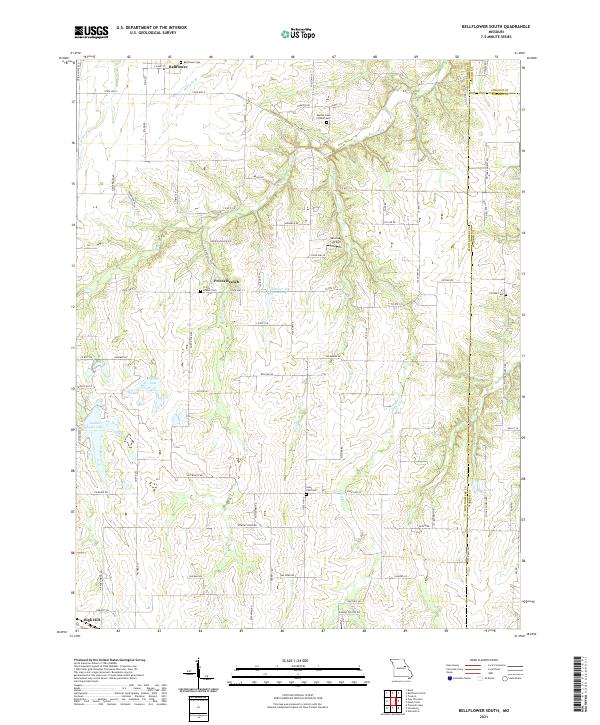 USGS Topographic Map – Bellflower South