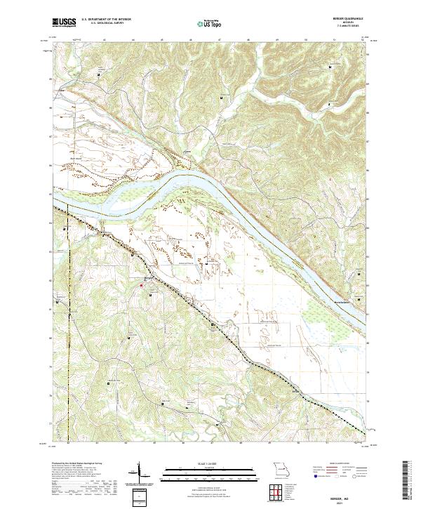 USGS Topographic Map – Berger