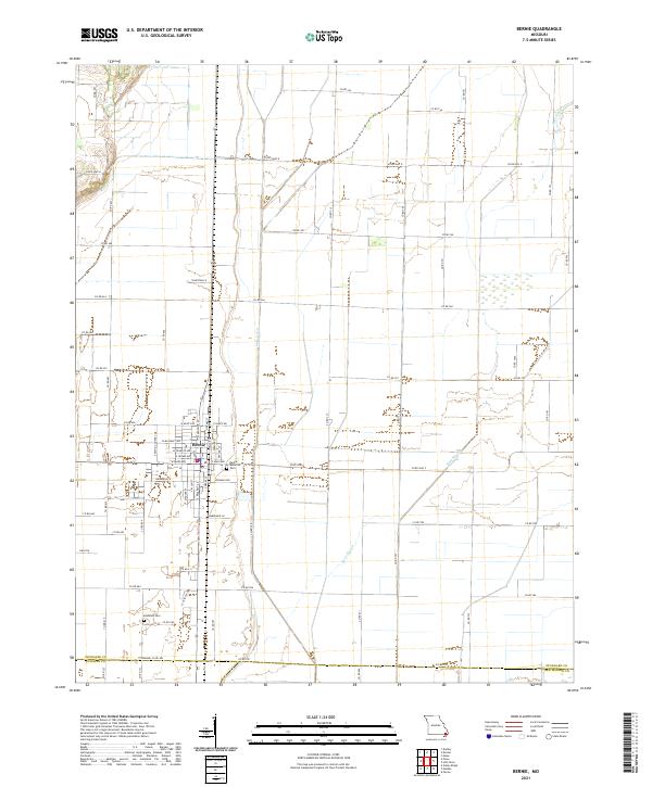 USGS Topographic Map – Bernie
