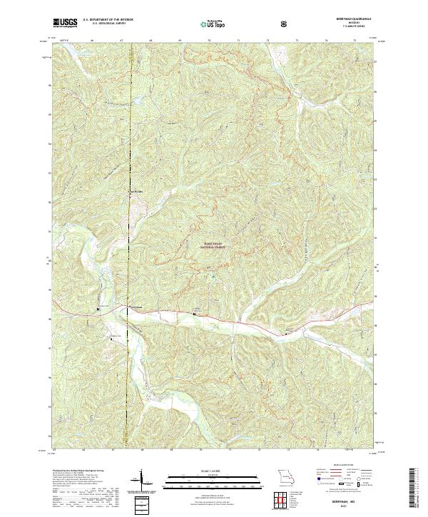 USGS Topographic Map – Berryman