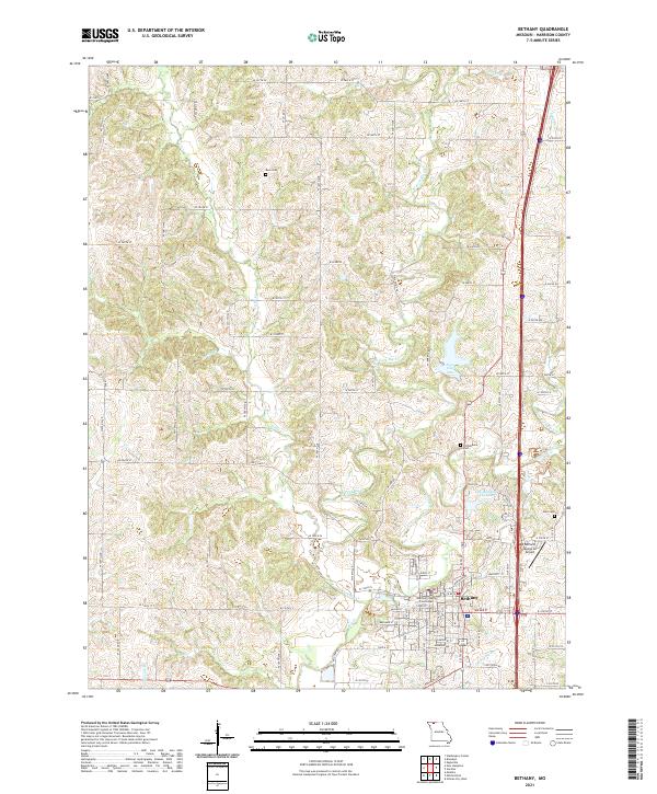 USGS Topographic Map – Bethany