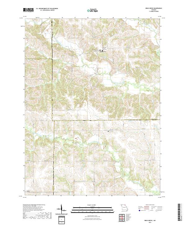 USGS Topographic Map – Bible Grove