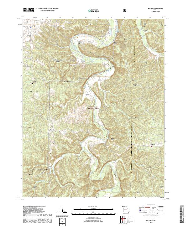 USGS Topographic Map – Big Piney