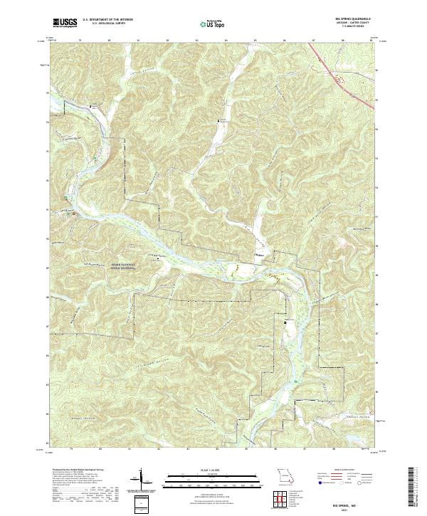 USGS Topographic Map – Big Spring