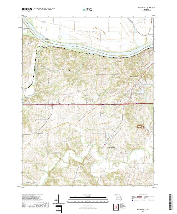 USGS Topographic Map – Billingsville