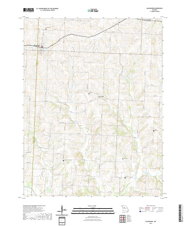 USGS Topographic Map – Blackburn