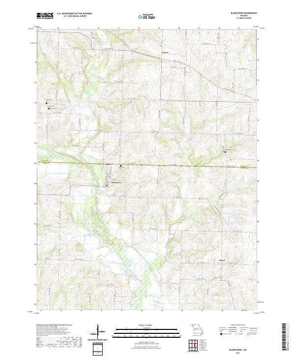 USGS Topographic Map – Blairstown