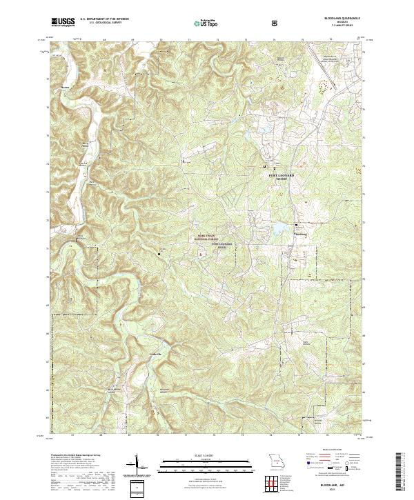 USGS Topographic Map – Bloodland