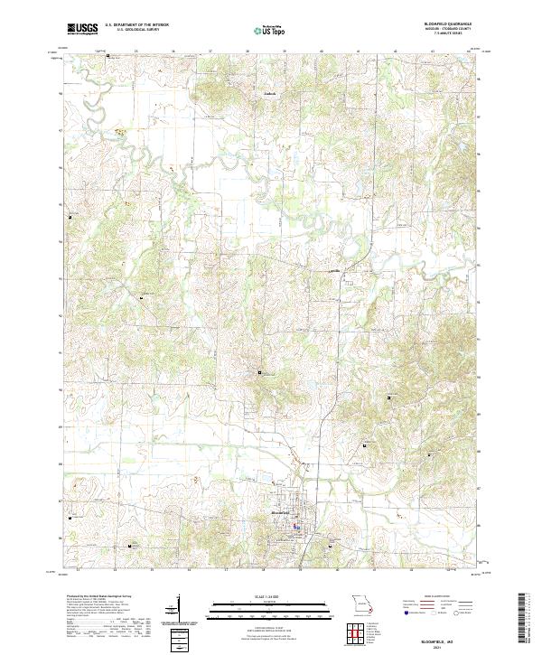 USGS Topographic Map – Bloomfield