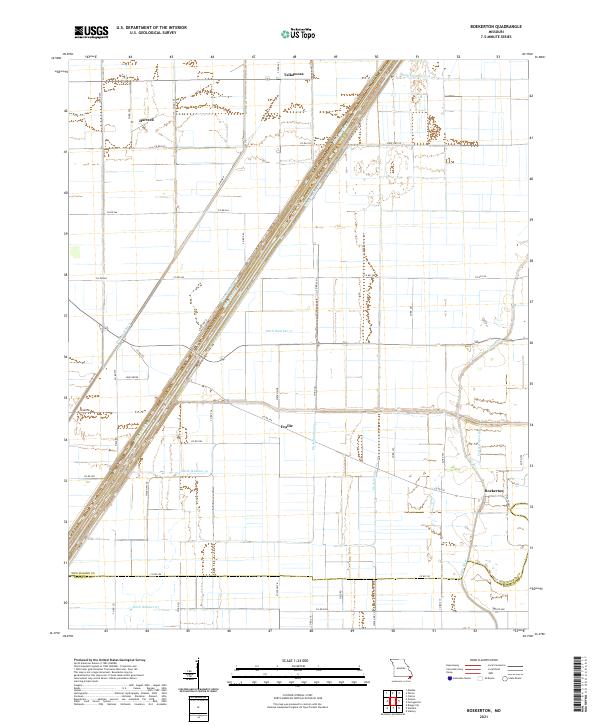USGS Topographic Map – Boekerton