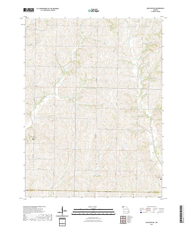 USGS Topographic Map – Bolckow NW