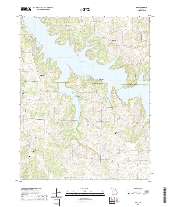 USGS Topographic Map – Bona