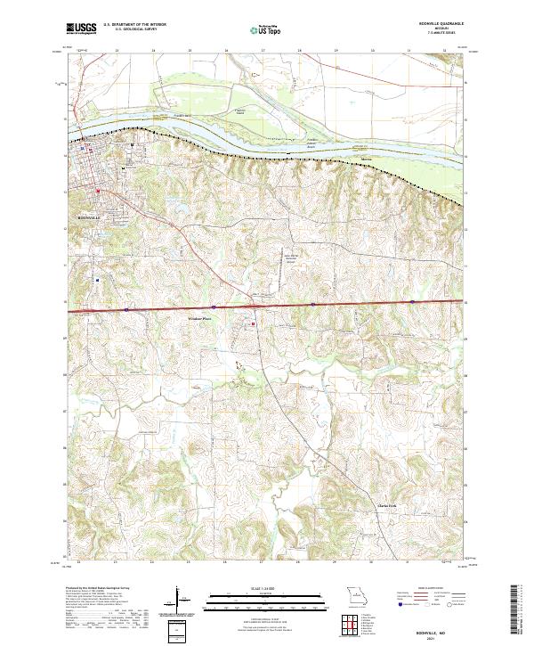 USGS Topographic Map – Boonville