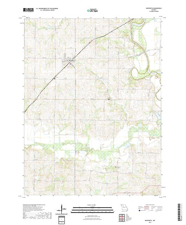 USGS Topographic Map – Bosworth