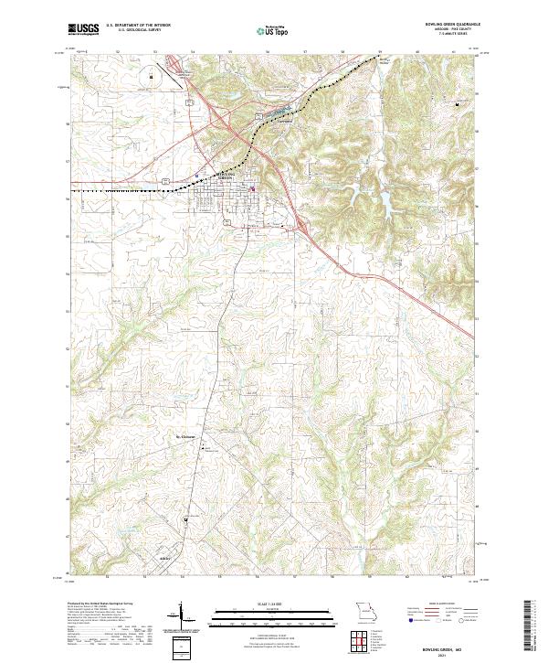 USGS Topographic Map – Bowling Green