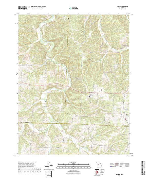 USGS Topographic Map – Branch