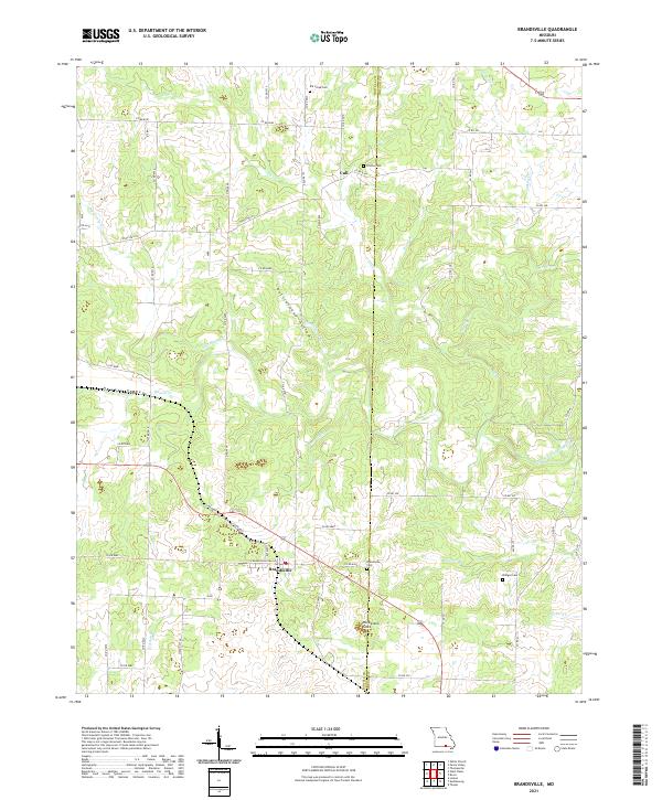 USGS Topographic Map – Brandsville