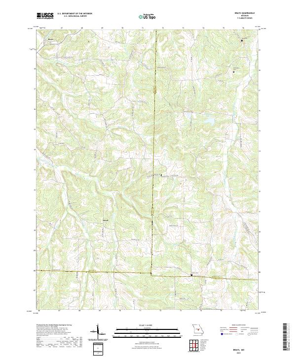 USGS Topographic Map – Brays