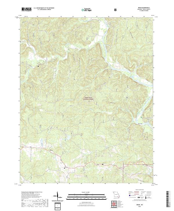 USGS Topographic Map – Briar