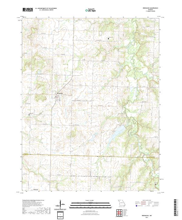 USGS Topographic Map – Bronaugh